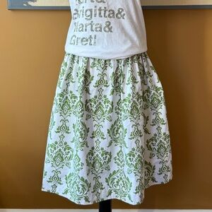 Sound of Music Curtain Pattern Skirt Size Small
